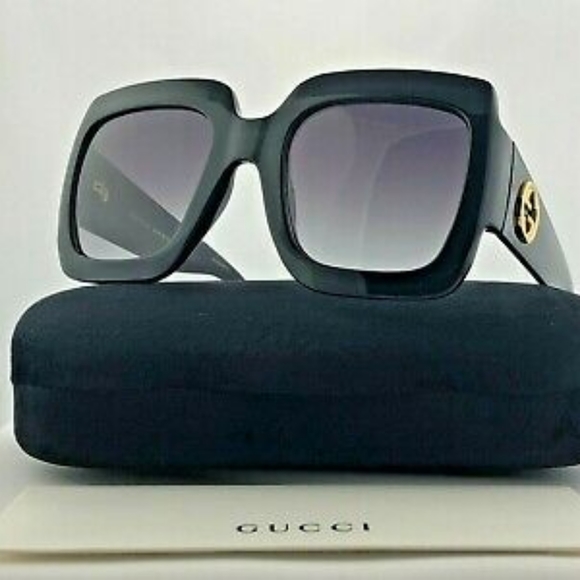 Gucci black oversized sunglasses